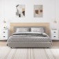 vidaXL Mesitas de noche de pared 2 uds blanco brillante 41,5x36x53 cm vidaXL Mesitas de noche de pared 2 uds blanco brillante 41,5x36x53 cm