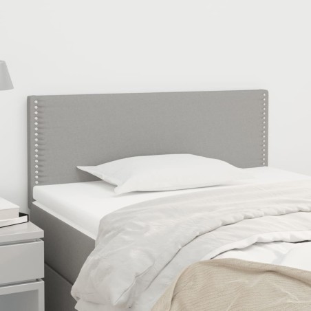 vidaXL Cabecero de tela gris claro 80x5x78/88 cm