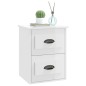vidaXL Mesitas de noche de pared 2 uds blanco brillante 41,5x36x53 cm vidaXL Mesitas de noche de pared 2 uds blanco brillante 41,5x36x53 cm