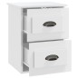 vidaXL Mesitas de noche de pared 2 uds blanco brillante 41,5x36x53 cm vidaXL Mesitas de noche de pared 2 uds blanco brillante 41,5x36x53 cm