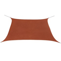vidaXL Toldo de vela cuadrado tela Oxford terracota 3,6x3,6 m 