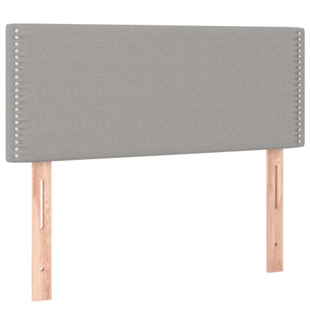 vidaXL Cabecero de tela gris claro 80x5x78/88 cm
