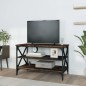 vidaXL Mueble para TV madera contrachapada roble ahumado 80x40x50 cm vidaXL Mueble para TV madera contrachapada roble ahumado 80x40x50 cm