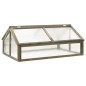 vidaXL Invernadero de madera de abeto gris 114x80x50 cm vidaXL Invernadero de madera de abeto gris 114x80x50 cm