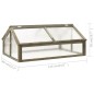 vidaXL Invernadero de madera de abeto gris 114x80x50 cm vidaXL Invernadero de madera de abeto gris 114x80x50 cm