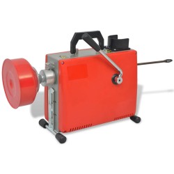 vidaXL Máquina para limpieza de tuberías 250 W 15mx16mm 4,5mx9,5mm