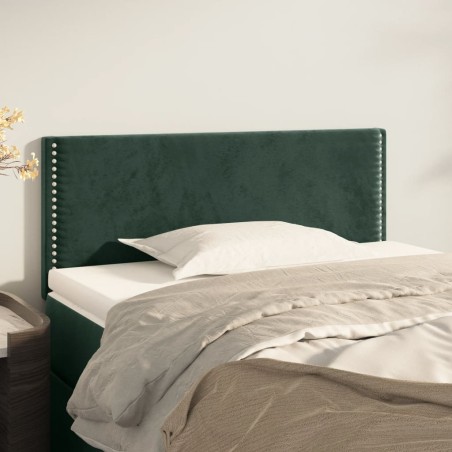 vidaXL Cabecero de terciopelo verde oscuro 100x5x78/88 cm