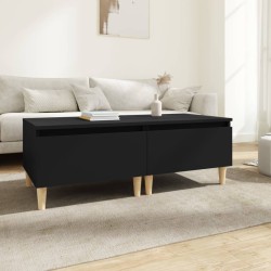 vidaXL Mesas auxiliares 2 uds madera contrachapada negro 50x46x35 cm