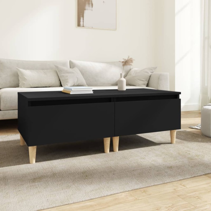 vidaXL Mesas auxiliares 2 uds madera contrachapada negro 50x46x35 cm vidaXL Mesas auxiliares 2 uds madera contrachapada negro 50x46x35 cm