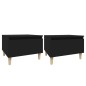 vidaXL Mesas auxiliares 2 uds madera contrachapada negro 50x46x35 cm vidaXL Mesas auxiliares 2 uds madera contrachapada negro 50x46x35 cm