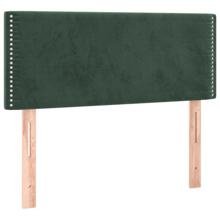vidaXL Cabecero de terciopelo verde oscuro 100x5x78/88 cm