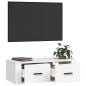 vidaXL Mueble de TV colgante madera contrachapada blanco 80x36x25 cm