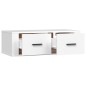 vidaXL Mueble de TV colgante madera contrachapada blanco 80x36x25 cm