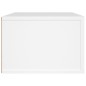 vidaXL Mueble de TV colgante madera contrachapada blanco 80x36x25 cm