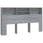 vidaXL Mueble cabecero gris Sonoma 180x19x103,5 cm vidaXL Mueble cabecero gris Sonoma 180x19x103,5 cm