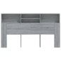 vidaXL Mueble cabecero gris Sonoma 180x19x103,5 cm vidaXL Mueble cabecero gris Sonoma 180x19x103,5 cm