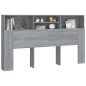 vidaXL Mueble cabecero gris Sonoma 180x19x103,5 cm vidaXL Mueble cabecero gris Sonoma 180x19x103,5 cm