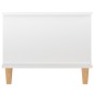 vidaXL Mesa de centro madera contrachapada blanco brillo 90x50x40 cm vidaXL Mesa de centro madera contrachapada blanco brillo 90x50x40 cm