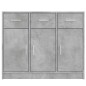vidaXL Aparador madera de ingeniería gris hormigón 91x28x75 cm vidaXL Aparador madera de ingeniería gris hormigón 91x28x75 cm