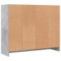 vidaXL Aparador madera de ingeniería gris hormigón 91x28x75 cm vidaXL Aparador madera de ingeniería gris hormigón 91x28x75 cm