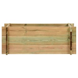 vidaXL Jardinera de verduras madera pino impregnada 80 cm