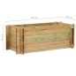 vidaXL Jardinera de verduras madera pino impregnada 80 cm vidaXL Jardinera de verduras madera pino impregnada 80 cm