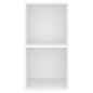 vidaXL Mueble de pared para TV madera contrachapada blanco 37x37x72 cm