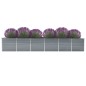 vidaXL Arriate de jardín de acero galvanizado gris 480x80x77 cm vidaXL Arriate de jardín de acero galvanizado gris 480x80x77 cm