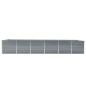 vidaXL Arriate de jardín de acero galvanizado gris 480x80x77 cm vidaXL Arriate de jardín de acero galvanizado gris 480x80x77 cm