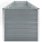 vidaXL Arriate de jardín de acero galvanizado gris 480x80x77 cm vidaXL Arriate de jardín de acero galvanizado gris 480x80x77 cm