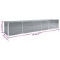 vidaXL Arriate de jardín de acero galvanizado gris 480x80x77 cm vidaXL Arriate de jardín de acero galvanizado gris 480x80x77 cm