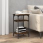 vidaXL Mesa auxiliar madera contrachapada roble ahumado 35x30x60 cm vidaXL Mesa auxiliar madera contrachapada roble ahumado 35x30x60 cm