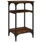 vidaXL Mesa auxiliar madera contrachapada roble ahumado 35x30x60 cm vidaXL Mesa auxiliar madera contrachapada roble ahumado 35x30x60 cm
