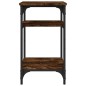vidaXL Mesa auxiliar madera contrachapada roble ahumado 35x30x60 cm vidaXL Mesa auxiliar madera contrachapada roble ahumado 35x30x60 cm