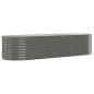 vidaXL Jardinera arriate acero recubrimiento polvo gris 322x100x68 cm vidaXL Jardinera arriate acero recubrimiento polvo gris 322x100x68 cm