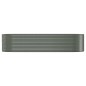 vidaXL Jardinera arriate acero recubrimiento polvo gris 322x100x68 cm vidaXL Jardinera arriate acero recubrimiento polvo gris 322x100x68 cm