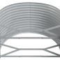 vidaXL Jardinera arriate acero recubrimiento polvo gris 322x100x68 cm vidaXL Jardinera arriate acero recubrimiento polvo gris 322x100x68 cm