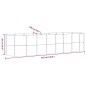vidaXL Jardinera arriate acero recubrimiento polvo gris 322x100x68 cm vidaXL Jardinera arriate acero recubrimiento polvo gris 322x100x68 cm
