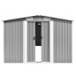 vidaXL Cobertizo de jardín acero galvanizado gris 257x990x181 cm vidaXL Cobertizo de jardín acero galvanizado gris 257x990x181 cm