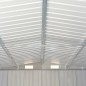 vidaXL Cobertizo de jardín acero galvanizado gris 257x990x181 cm vidaXL Cobertizo de jardín acero galvanizado gris 257x990x181 cm
