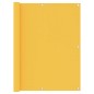 vidaXL Toldo para balcón de tela oxford amarillo 120x600 cm