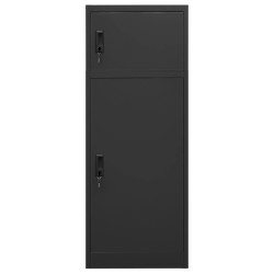 vidaXL Armario para sillas de montar acero gris antracita 53x53x140 cm   