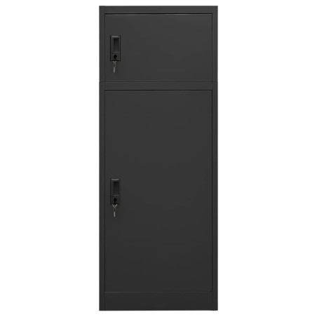 vidaXL Armario para sillas de montar acero gris antracita 53x53x140 cm   