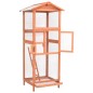 vidaXL Jaula para pájaros madera maciza de abeto 68x62x166 cm vidaXL Jaula para pájaros madera maciza de abeto 68x62x166 cm