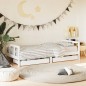 vidaXL Estructura cama niños con cajones madera pino blanco 90x200 cm vidaXL Estructura cama niños con cajones madera pino blanco 90x200 cm