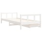 vidaXL Estructura cama niños con cajones madera pino blanco 90x200 cm vidaXL Estructura cama niños con cajones madera pino blanco 90x200 cm