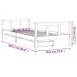 vidaXL Estructura cama niños con cajones madera pino blanco 90x200 cm vidaXL Estructura cama niños con cajones madera pino blanco 90x200 cm