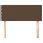 vidaXL Cabecero de tela marrón oscuro 90x5x78/88 cm vidaXL Cabecero de tela marrón oscuro 90x5x78/88 cm