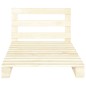vidaXL Estructura de cama de palés madera maciza de pino 100x200 cm vidaXL Estructura de cama de palés madera maciza de pino 100x200 cm
