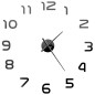 vidaXL Reloj 3D de pared con diseño moderno 100 cm XXL negro vidaXL Reloj 3D de pared con diseño moderno 100 cm XXL negro